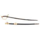 Rare P.S. Justice U.S. Model 1850 Foot Officer's Sword and Scabbard,