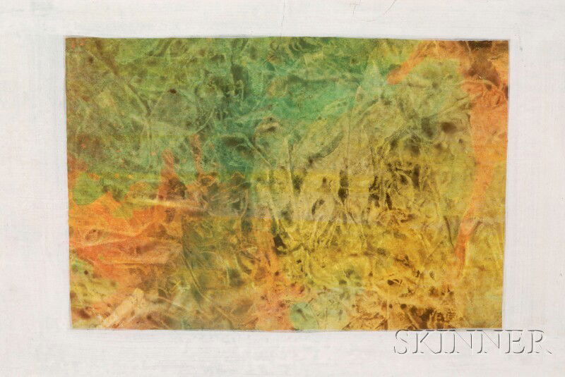 Carroll Cloar (American, 1913-1993) Abstract #8 Si: Carroll Cloar (American, 1913-1993) Abstract #8 Signed "Cloar" l.r., numbered "#8" on the reverse, with a label from Bingham Kurts Gallery, Memphis, Tennessee, on the frame backing paper. O