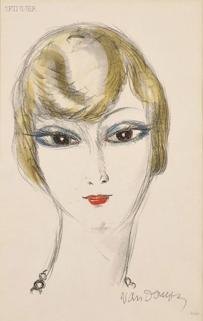 Kees van Dongen (Dutch, 1877-1968) Young Girl, from: Kees van Dongen (Dutch, 1877-1968) Young Girl, from FEMMES, 1927, edition of 100 plus 20 proofs (Juffermans, 12). Signed within the matrix, numbered "66/120" in pencil l.r. Color