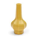 Yellow Peking Glass Bottle Vase