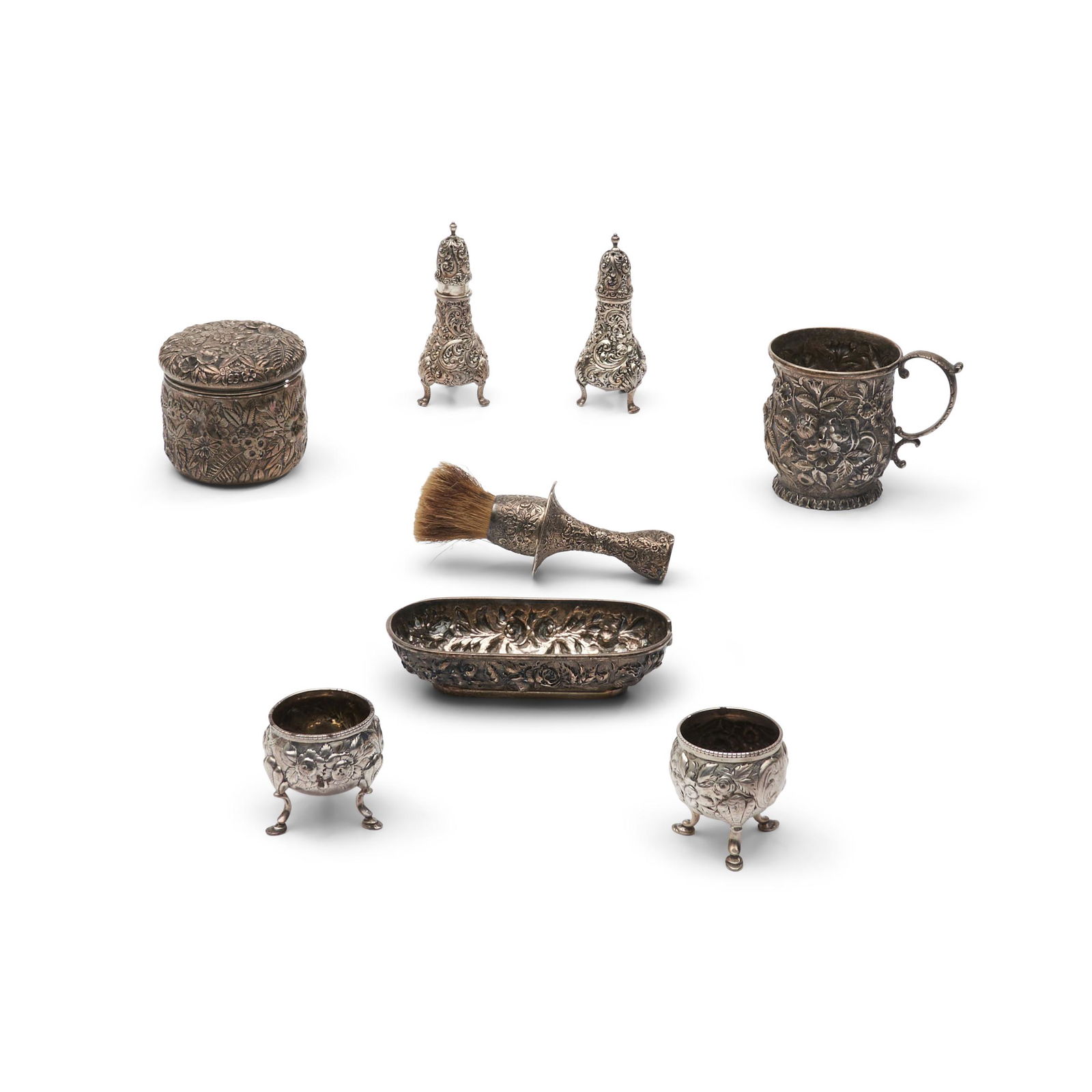 Eight Pieces of S. Kirk & Son Silver, (1 of 1)