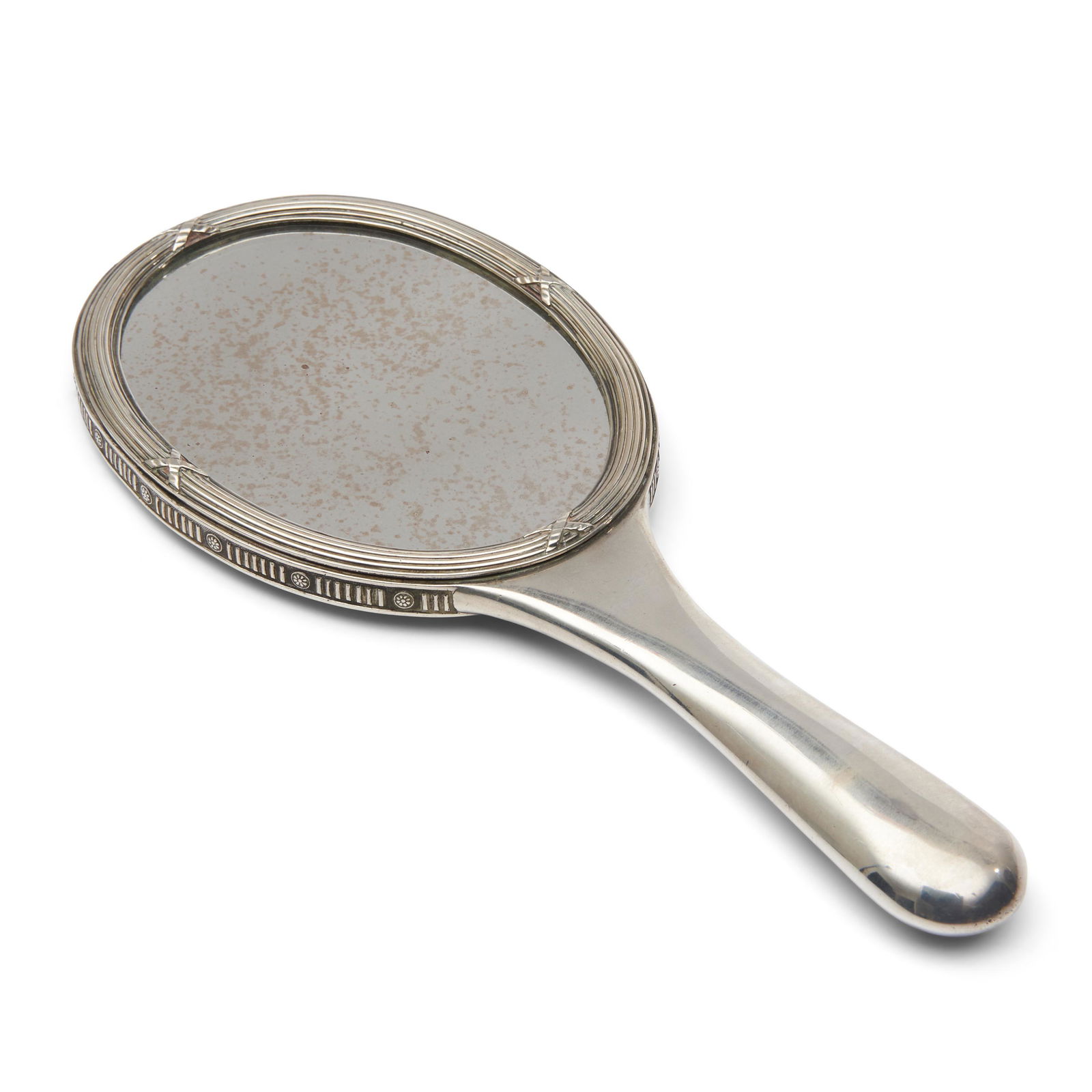 Fabergé .875 Silver Hand Mirror, (1 of 3)