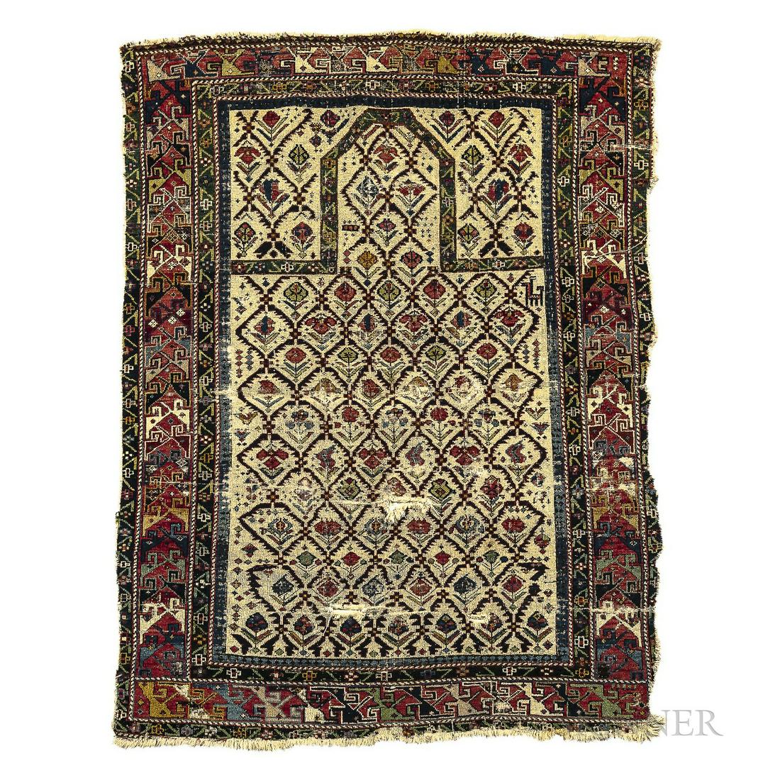 Shirvan Prayer Rug Caucasus 4 ft. x 5 ft. 3 in. (1 of 1)