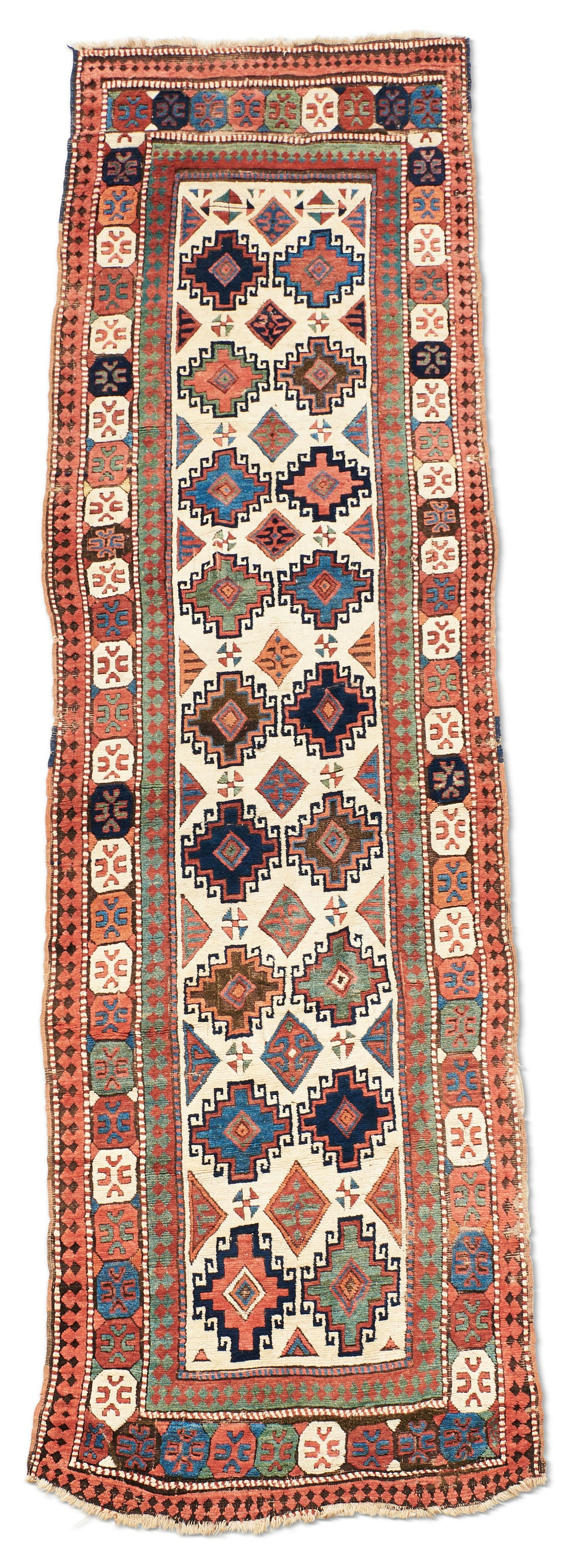 Kazak Long Rug Caucasus 3 ft. 1 in. x 11 ft. 9 in. (1 of 1)