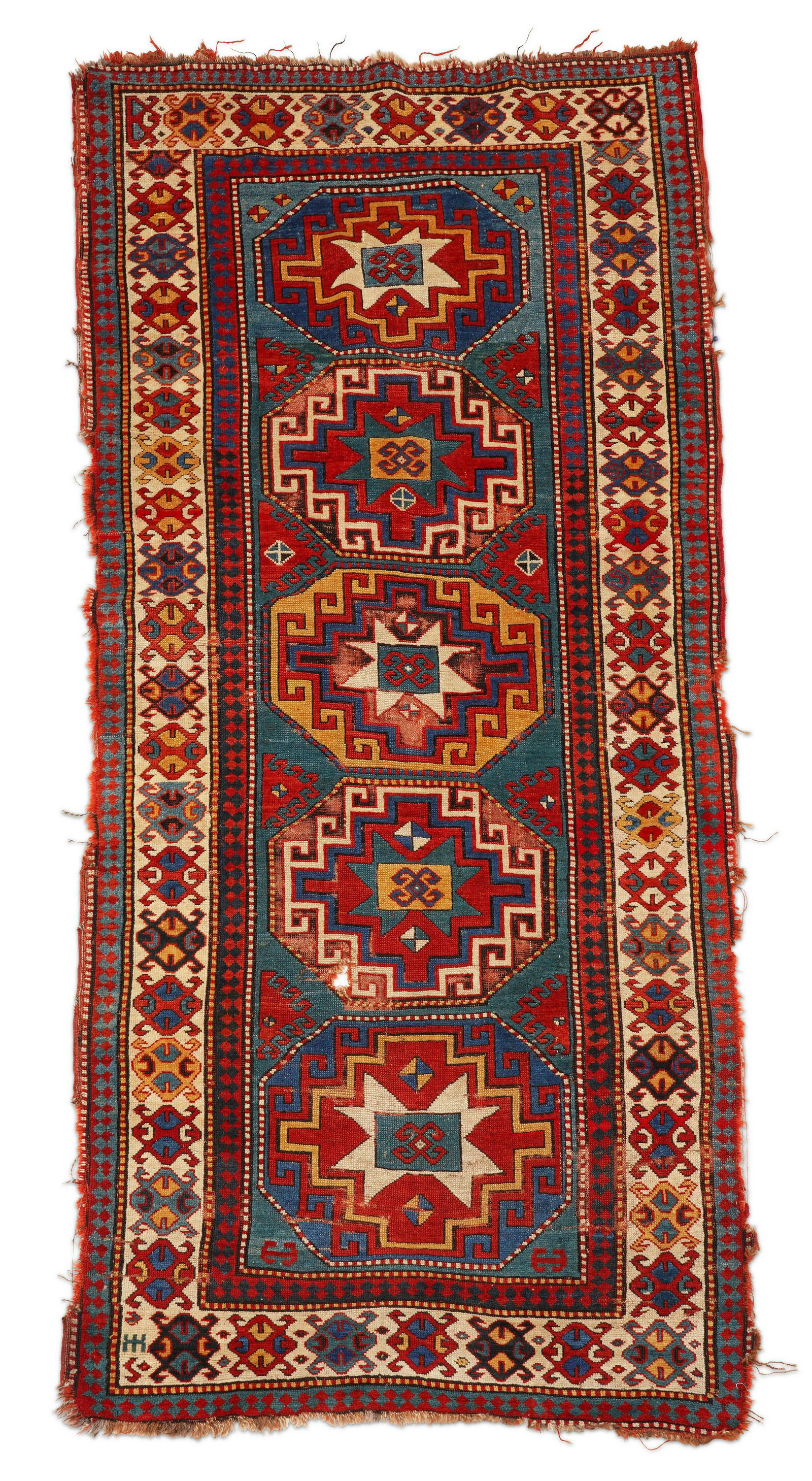 Kazak Rug Caucasus 4 ft. 1 in. x 8 ft. 11 in. (1 of 1)
