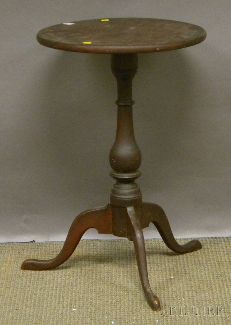 Federal Birch Candlestand.: Federal Birch Candlestand.