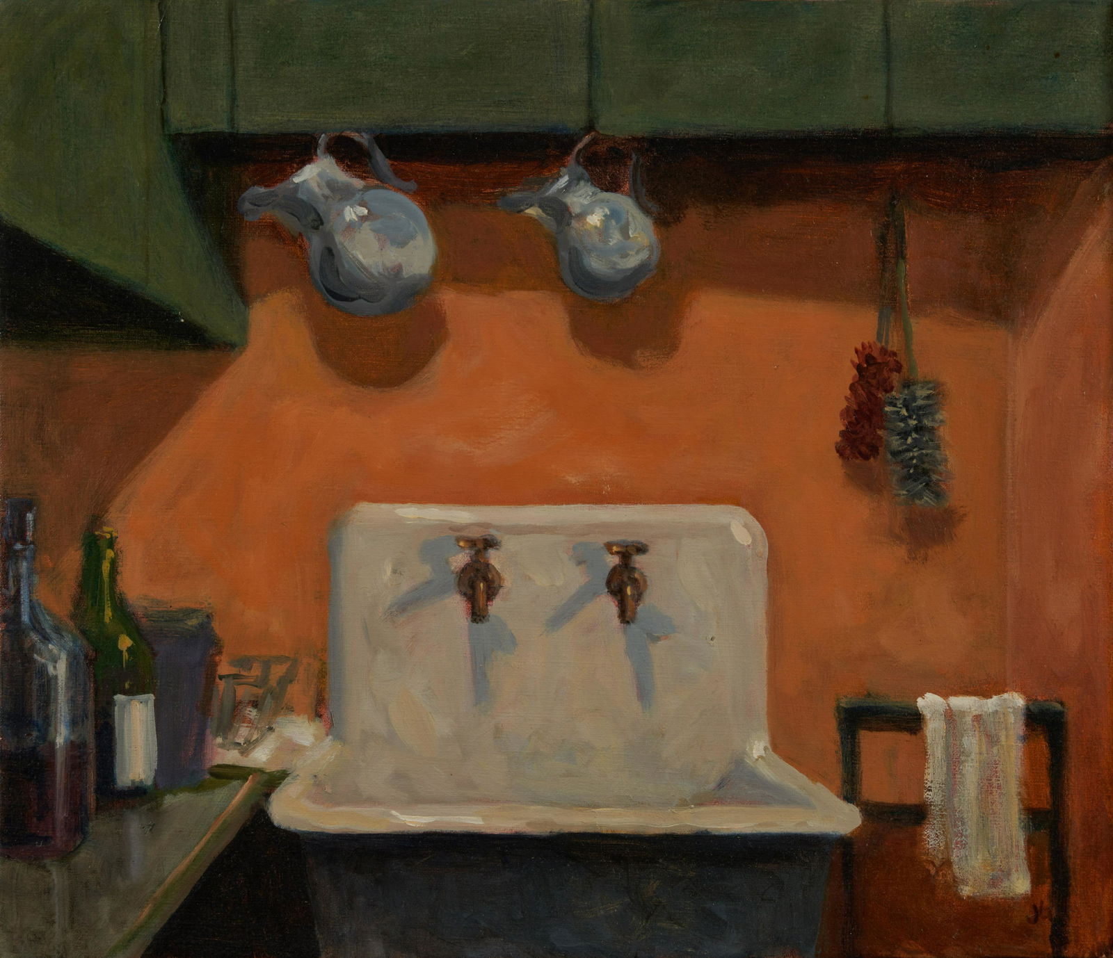 Joan Griswold (American, born 1954) Clean Up 12 x 14 in. framed 16 x 18 x 1 in. (1 of 1)