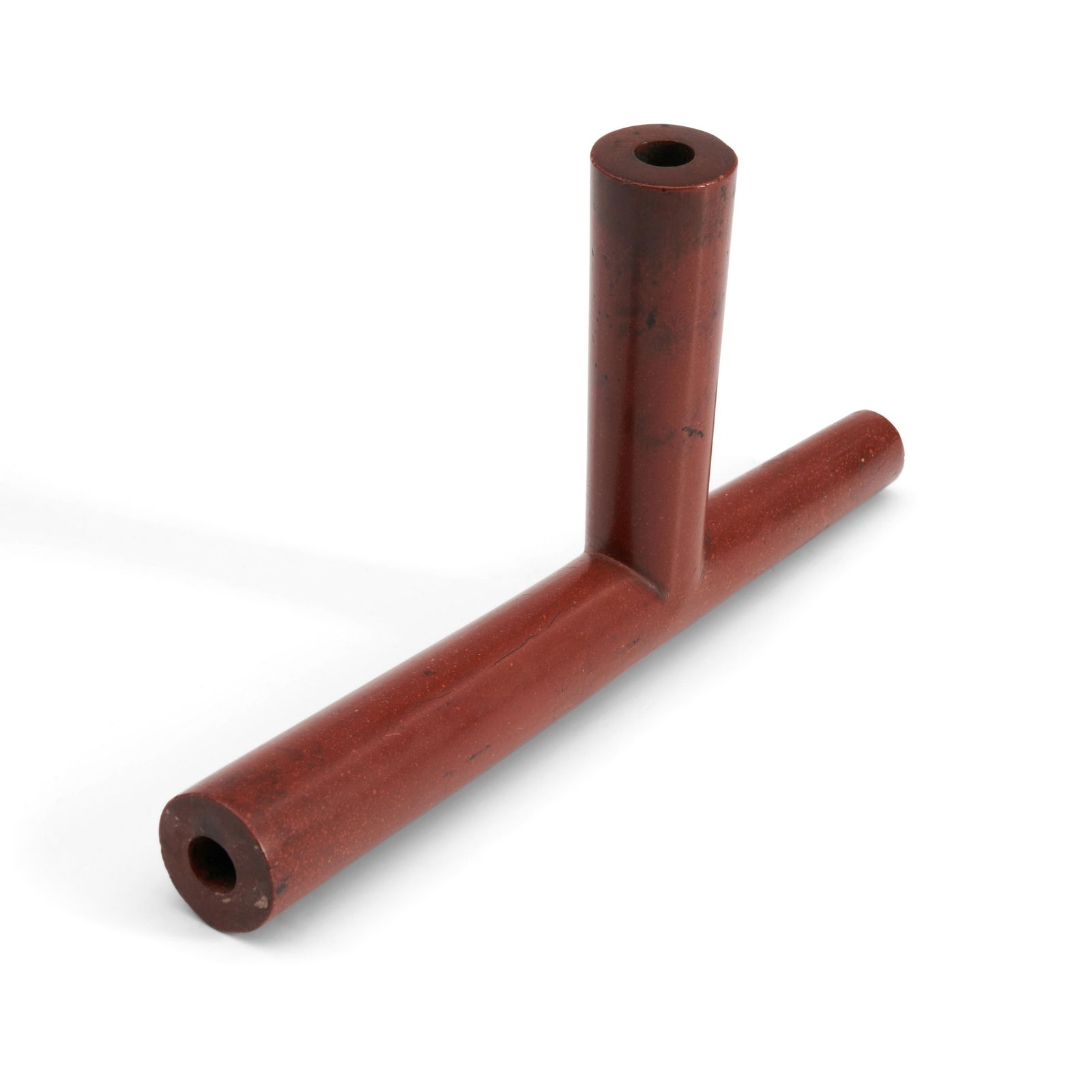 A Plains catlinite pipe bowl ht. 5, lg. 9 1/2 in. (1 of 1)