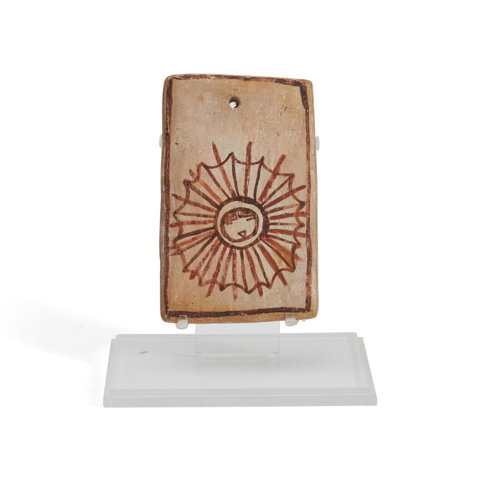 A Hopi polychrome tile ht. 5 1/2, wd. 3 3/8 in. (1 of 1)