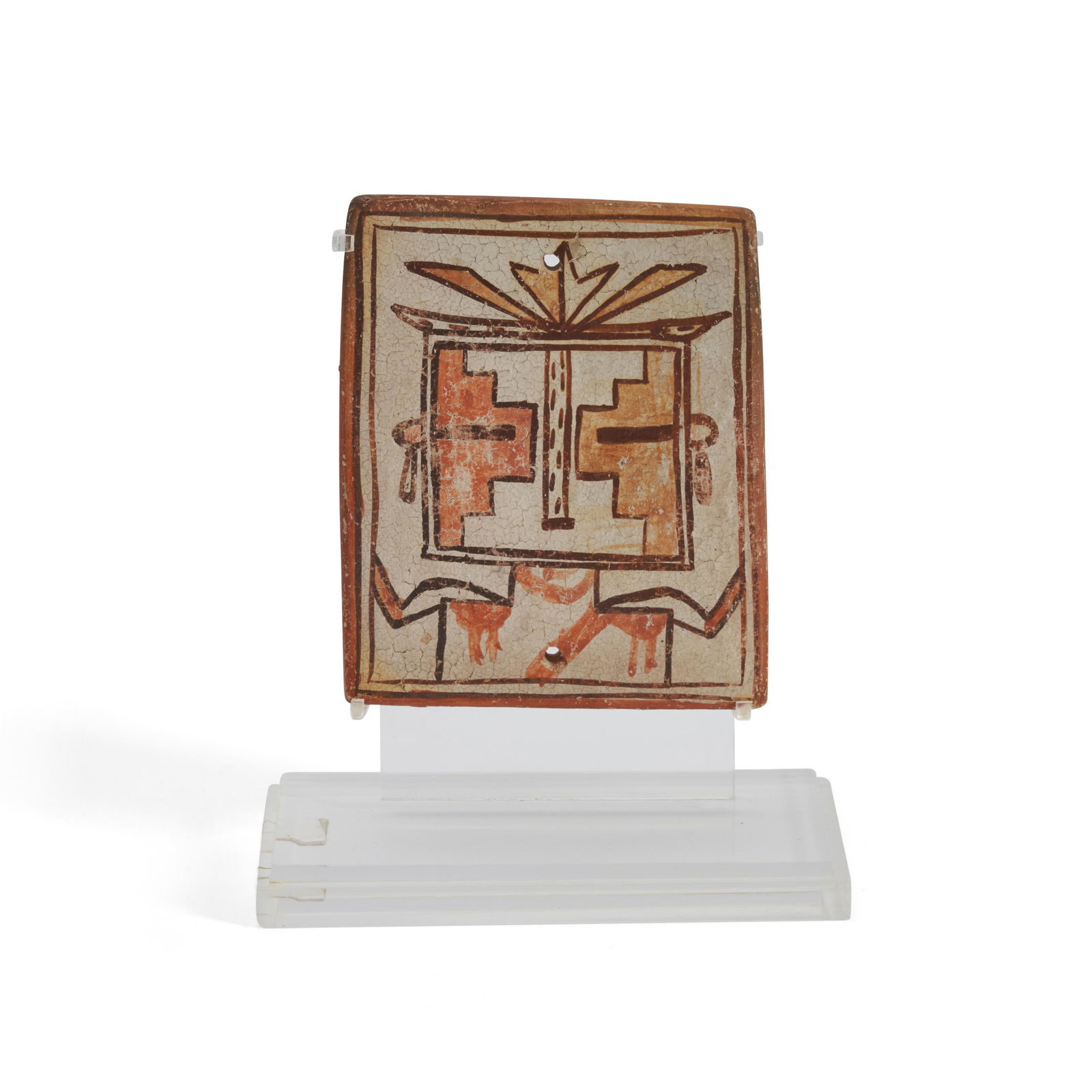 A Hopi Polacca polychrome tile ht. 4 1/4, wd. 3 5/8 in. (1 of 1)
