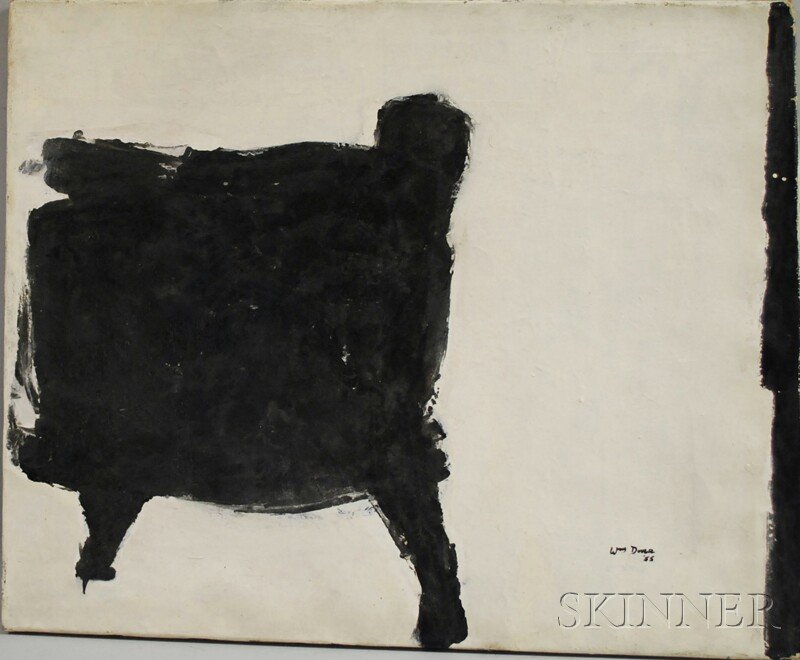 William Shepherd Dorr (American, 20th Century) A.P: William Shepherd Dorr (American, 20th Century) A.P. + R.K. Signed and dated "Wm. Dorr '55" l.r., titled, signed and dated "...Wm. Dorr 1955" on the reverse. Oil on canvas, 23 x 28 1/2 in., un