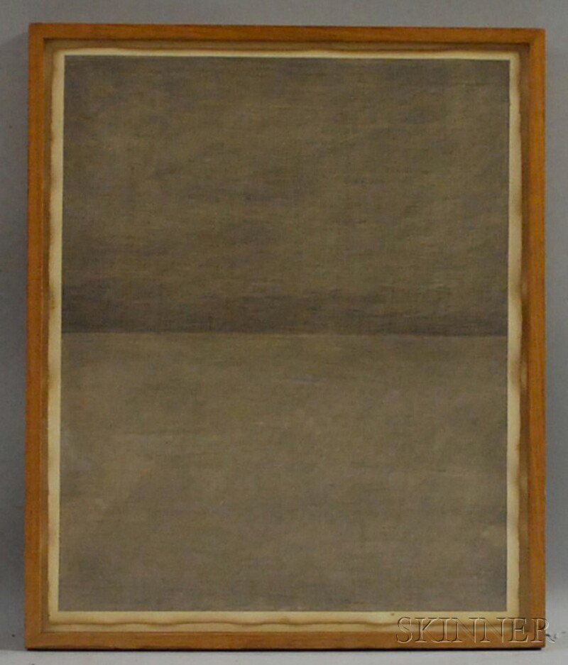 Anglo/American School, 20th Century Untitled [Abst: Anglo/American School, 20th Century Untitled [Abstract]. Signed and dated "M. Dillon 1975" in ink on the reverse, possible faint inscription or signature to recto at u.l. corner. Graphite on paper, 23