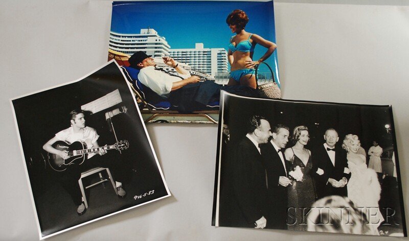 Three Photographs from the Fox Movie Studios Photo: Three Photographs from the Fox Movie Studios Photography Archives, a photograph from the 1953 premier of the movie How to Marry a Millionaire depicting Humphrey Bogart, Lauren Bacall, Nunnally Johnson