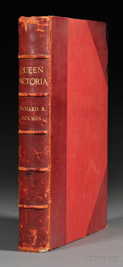 Holmes, Richard R. (fl. circa 1897) Queen Victoria: Holmes, Richard R. (fl. circa 1897) Queen Victoria. London and Paris: Boussod, Valadon & Co., 1897. Three-quarter red morocco by Riviere, bumped, chipped, scuffed, front board detached, upper corners 