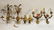 858: Three Pairs of European-style Metal Wall Light Sco