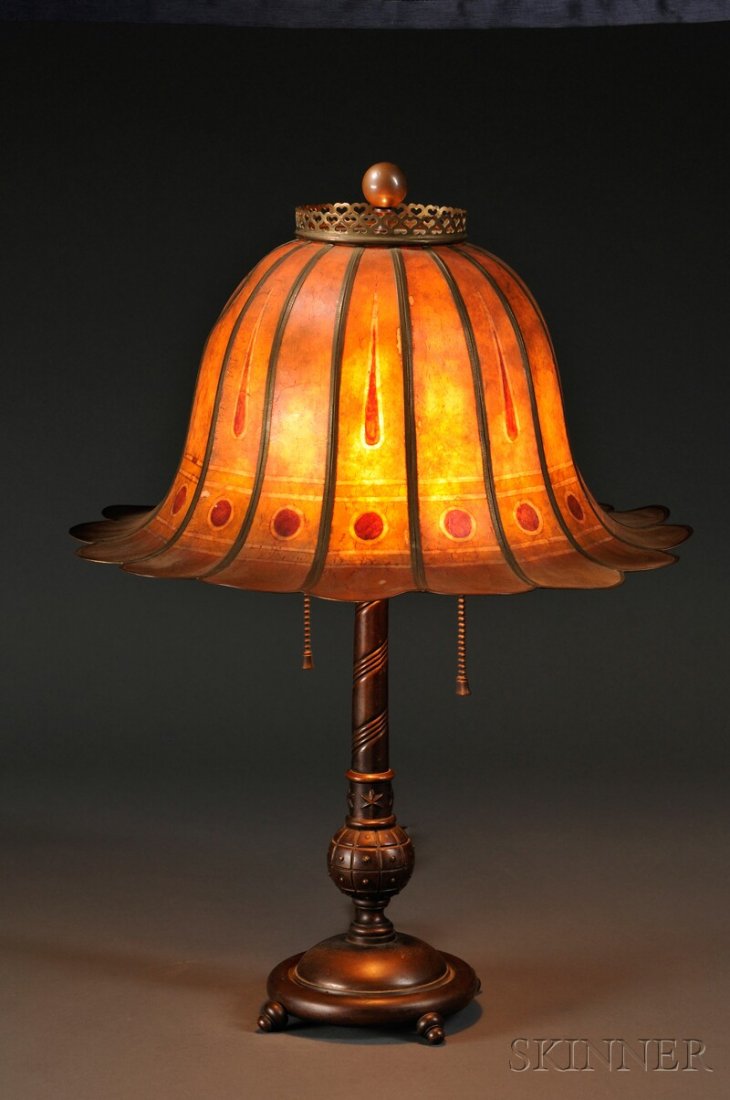 315 , Mutual Sunset Lamp Company Art Deco Table Lamp,
