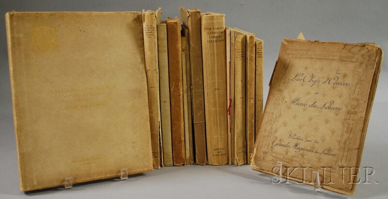 Fourteen Auction Catalogs, American Art Associati: Fourteen Auction Catalogs, American Art Association, and Others: Blakeslee Galleries Collection, 1916; M.C.D. Borden's Collection in two parts, I: Notable Paintings and II: Beautiful Oriental Porcelai
