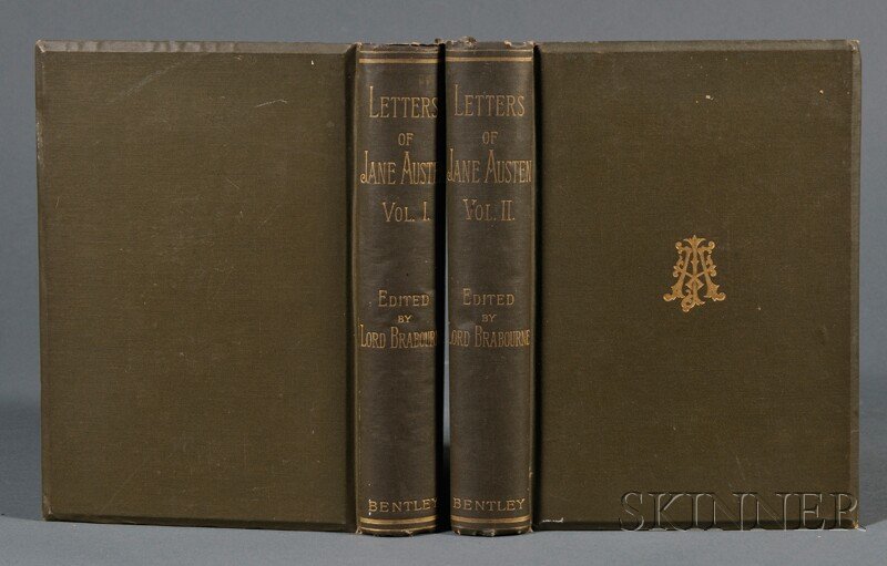 Austen, Jane (1775-1817) Letters. London: Richard: Austen, Jane (1775-1817) Letters. London: Richard Bentley & Son, 1884. Octavo, in two volumes, first edition, edited by Edward Knatchbull-Hugessen, first Baron Brabourne (1829-1893), in publisher's gr