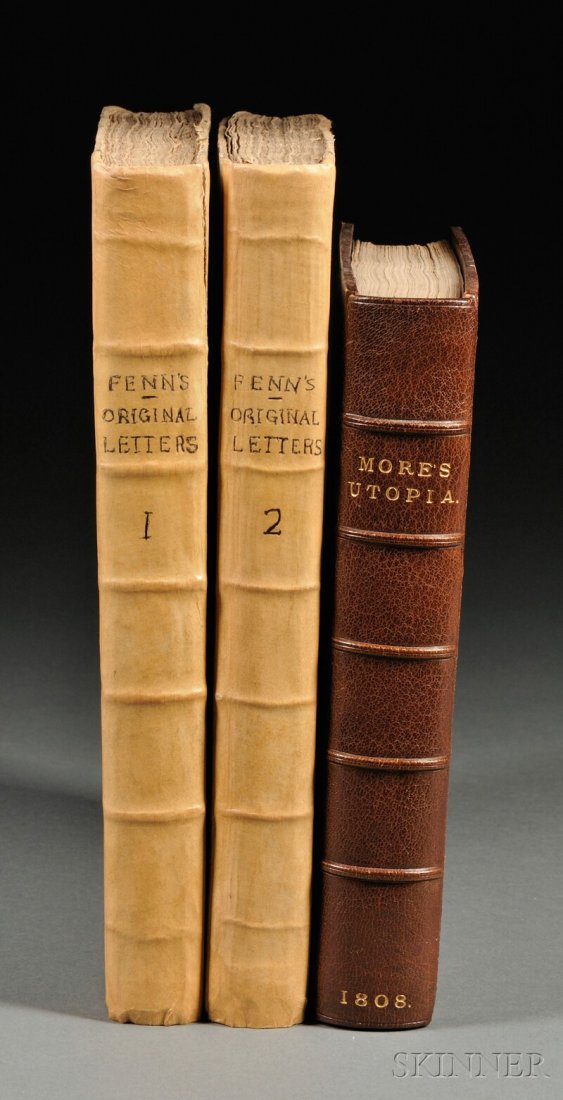 Fenn, John (1739-1794) Original Letters Written du: Fenn, John (1739-1794) Original Letters Written during the Reigns of Henry VI, Edward IV, and Richard III. London: for G.G.J. and J. Robinson, 1787, in two volumes, contemporary parchment spines, blue
