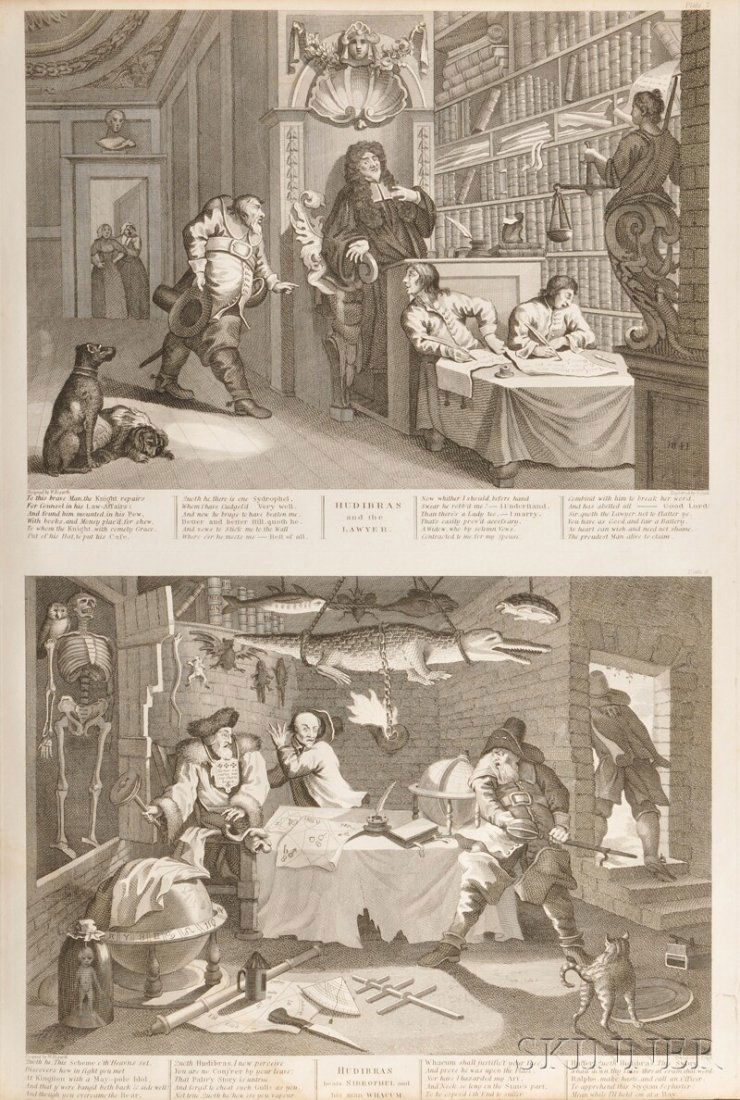 Hogarth, William (1697-1764) Hogarth Restored. Lon: Hogarth, William (1697-1764) Hogarth Restored. London: for John Stockdale, John Walker, and G. Robinson, 1806. Folio, with frontispiece, title, 70 pages of text and 111 engraved plates on 95 sheets, s
