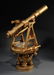 69: Wooden Theodolite Trade Sign, 20th century, gold pa