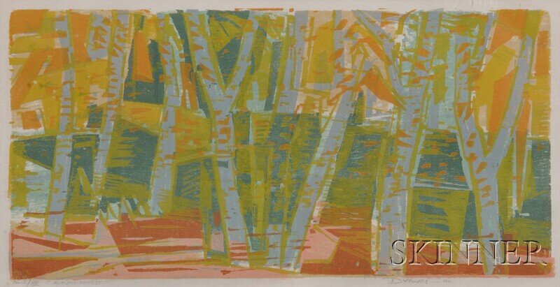 Werner Drewes (American, 1899-1985), Autumn Forest: Werner Drewes (American, 1899-1985) Autumn Forest, alternatively titled Sunlit Forest, 1970 Signed and dated "Drewes 1970" in pencil l.r., numbered and titled "Nr. 2/XX..." in