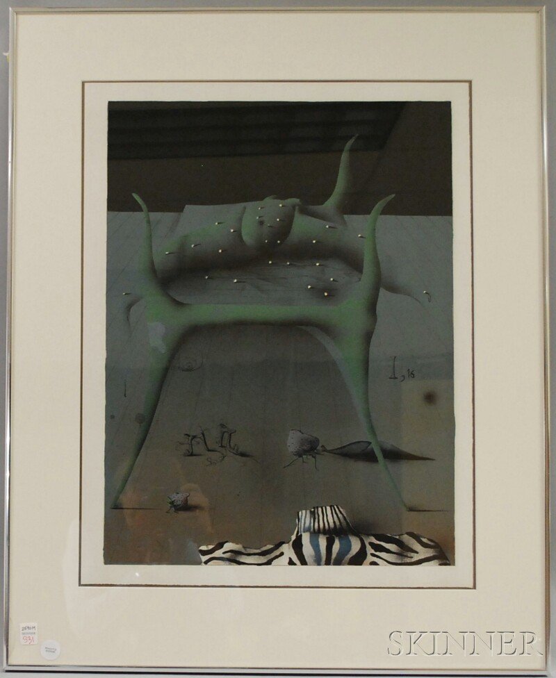 Paul Wunderlich (German, 1927-2010) Image from TH: Paul Wunderlich (German, 1927-2010) Image from THE SONG OF SONGS WHICH IS SOLOMON'S, 1969, edition of 480. Unsigned. Color lithograph on paper, image size 23 3/4 x 17 3/4 in., frame