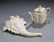 26: Two Staffordshire White Salt-glazed Stoneware Items