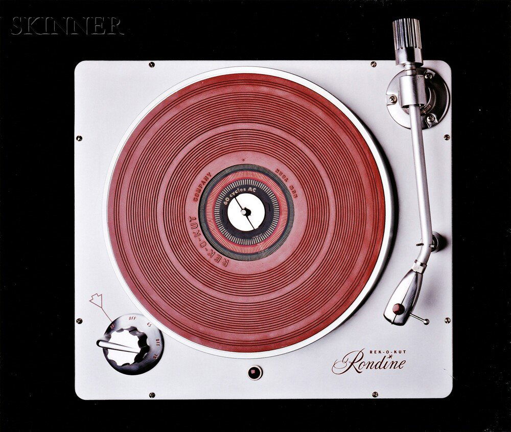 Todd Eberle (American, b. 1963) Rek-O-Kut "Rondine: Todd Eberle (American, b. 1963) Rek-O-Kut "Rondine" Turntable (circa 1958), San Francisco, California. Signed "Todd Eberle" on an artist's label affixed to the reverse. Archival pigment print, im