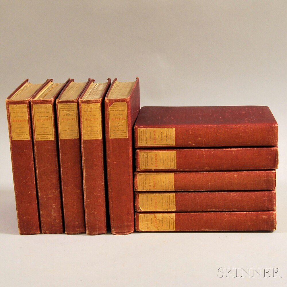 Hogarth, William (1697-1764) The Works. Philadelphia: B: Hogarth, William (1697-1764) The Works. Philadelphia: Barrie & Son, 1900. Quarto, limited edition, number 141 of 1,000 copies with plates printed on India paper, in ten volumes, illustrated throughout