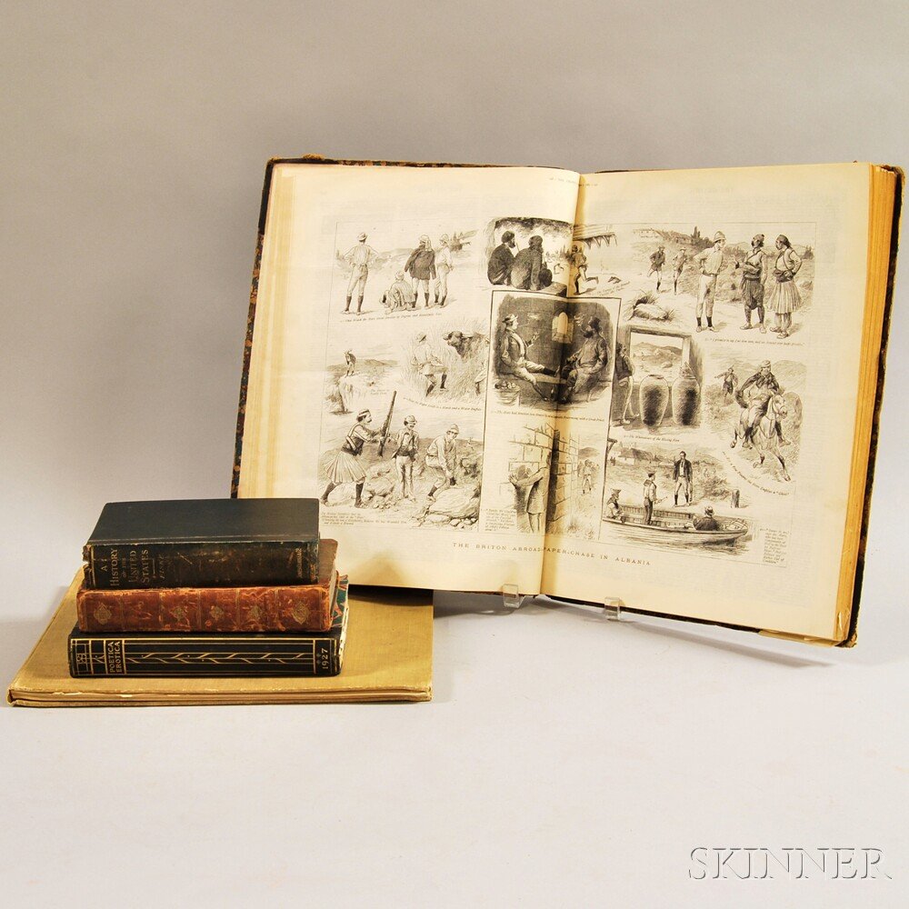 Mixed Lot, Five Volumes: James Edward Smith's An Introd: Mixed Lot, Five Volumes: James Edward Smith's An Introduction to Physiological and Systematical Botany, London: for Longman, Hurst, et al., 1807, contemporary half calf, with engravings; Pen Sketches