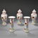 Five-piece Famille Rose Garniture Set, Chinese export,