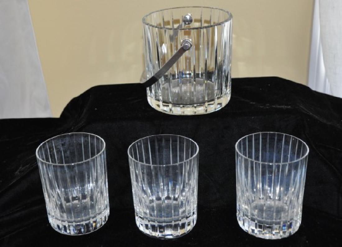 Crystal: Baccarat crystal: ice bucket & 3 high balls