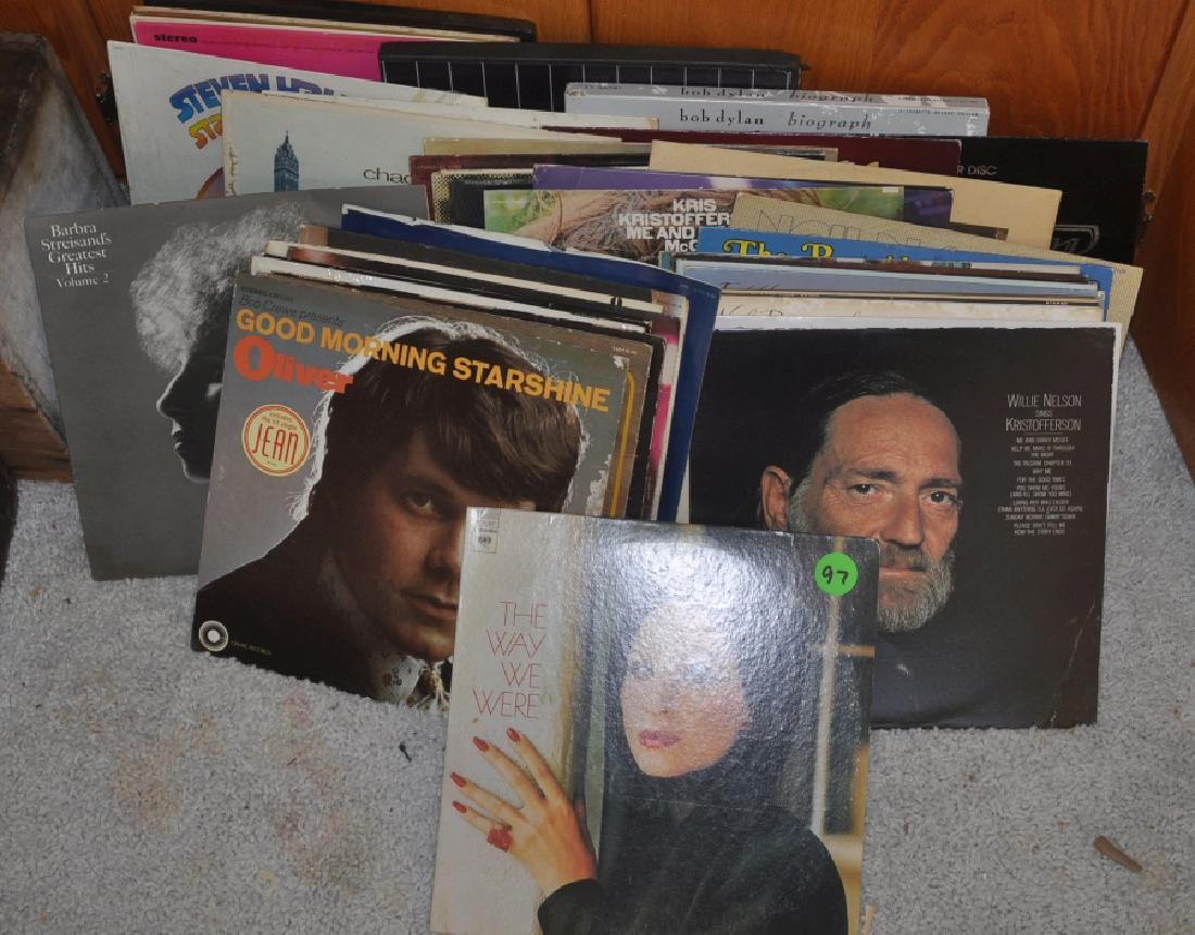 Music: 30+ contemporary albums: Barbara Streisands, Willie Nelson, Oliver, Neil Diamond, Kris Kristofferson, Bob Dillan