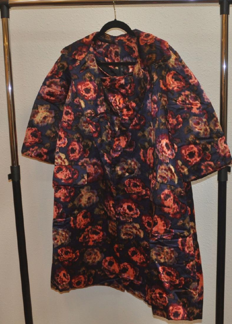 Designer Clothing: Vintage dress with matching coat by Ben Zuckerman of New York, size 810, 20th century