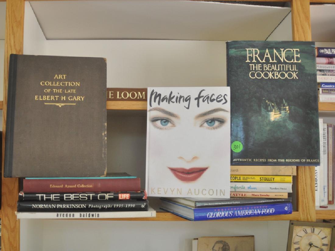 Books: 14 coffee table books: The Loom of Art, Norman Parkinson Photos, The Best of Life, Vanishing Africa, Beautiful Cookbook of France