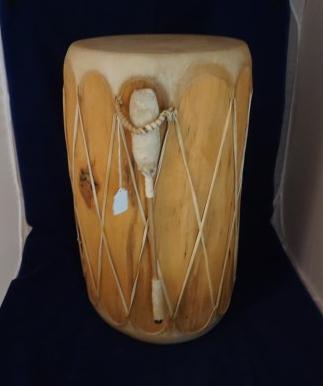 Taos drum made from Rawhide 13" round x 23" h: Taos drum made from Rawhide 13" round x 23" h