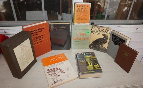 10 interesting books about Native Americans, Death: 10 interesting books about Native Americans, Death Valley, Moby Dick and misc.: Death Valley by Bourke Lee 1931, signed by Lee, Moby Dick by Herman Melville 1930, Rockwell Kent's Greenland Book by Sal