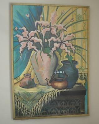 Original art by Terry Blake Edwards, an artist from: Original art by Terry Blake Edwards, an artist from Long Beach Mississippi, signed Blake Edwards, with frame 30" x 45", site 28" x 43", 20th century