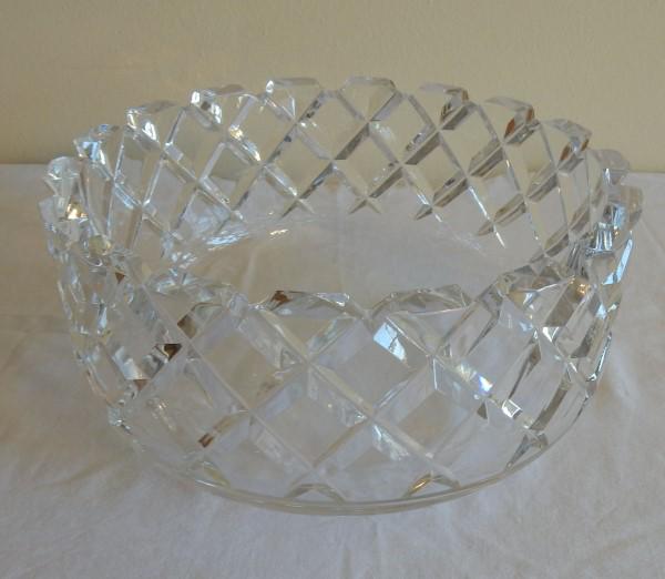 Vintage Orrefors Bowl: Crystal Orrefors bowl GC10804-14 10 1/2" round x 6" h, 20th century