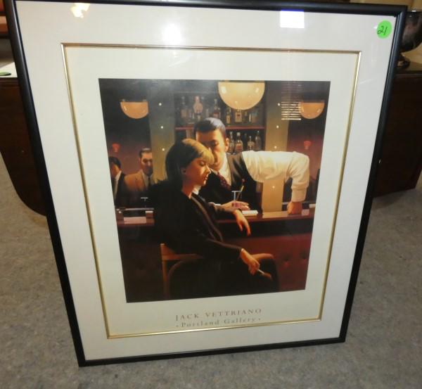 Framed poster by Jack Vettriano, Portland Galleries (1 of 2)