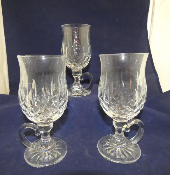 3 Waterford Irish coffee mugs: 3 Waterford Irish coffee mugs, 20th century