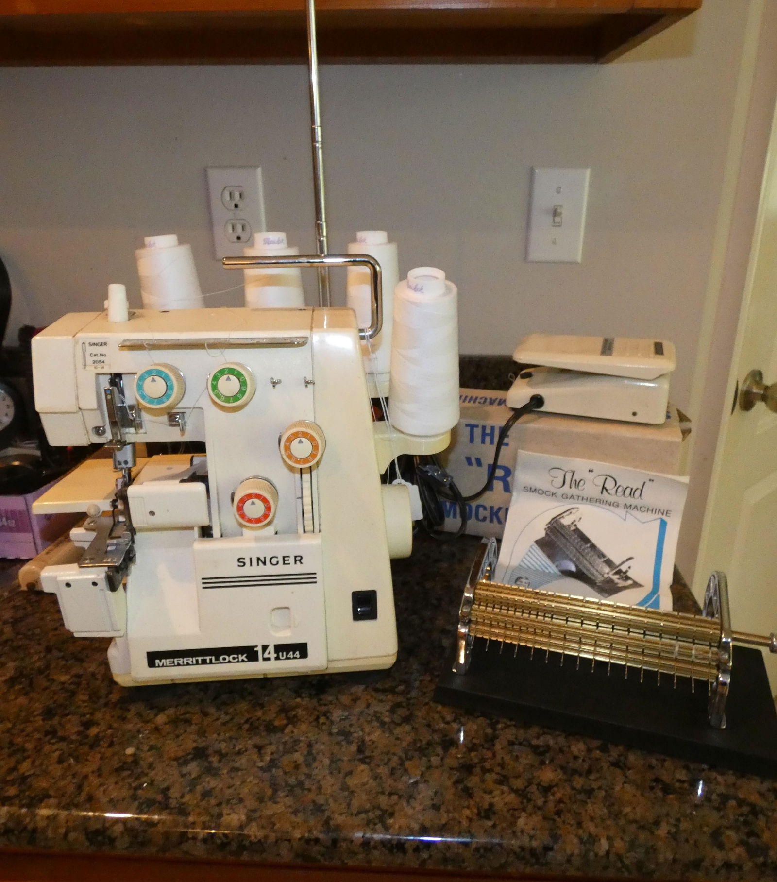 Singer Merrittlock Serger & The "Read" Smocker (1 of 4)