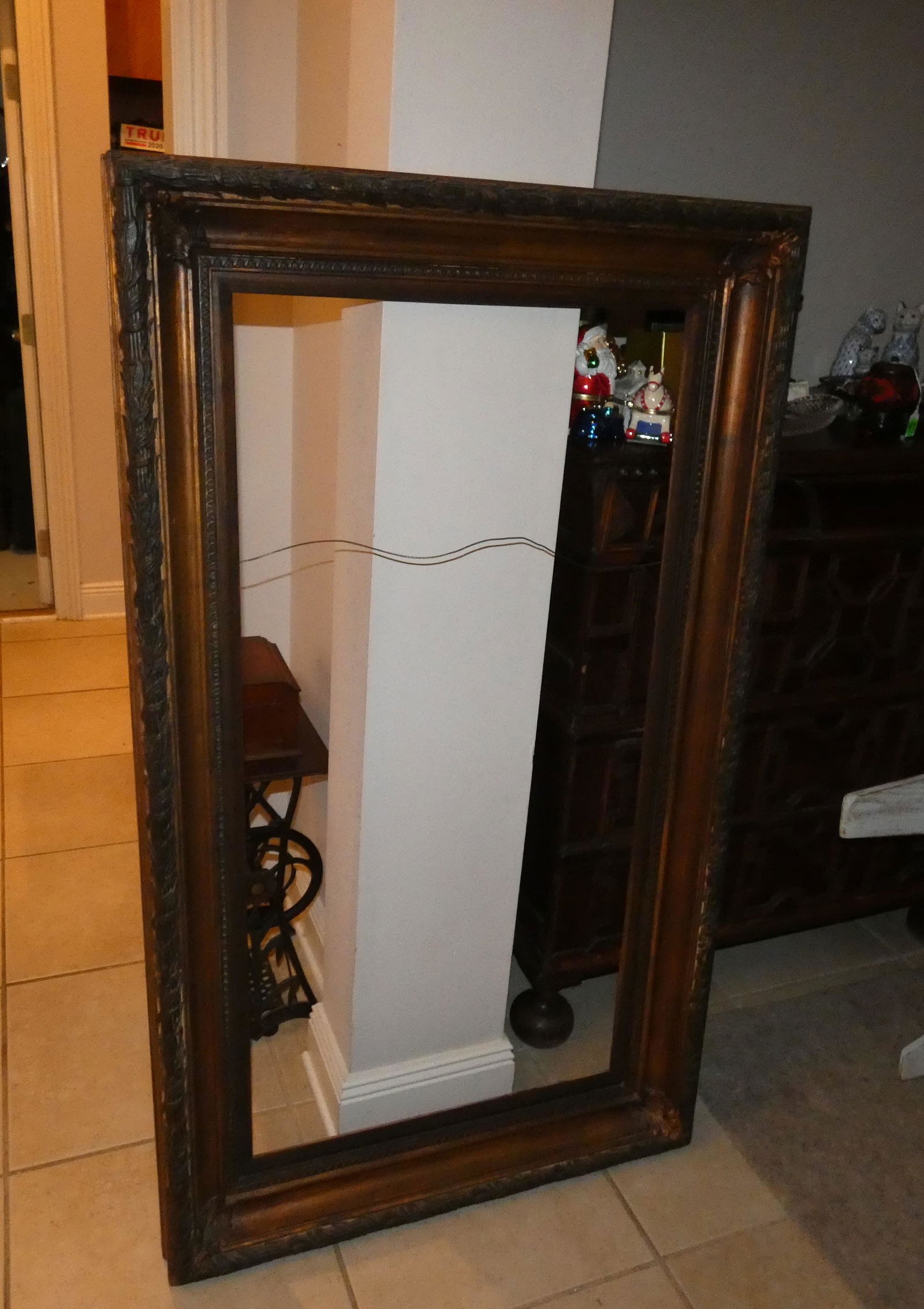 Very large wood picture framed (1 of 4)