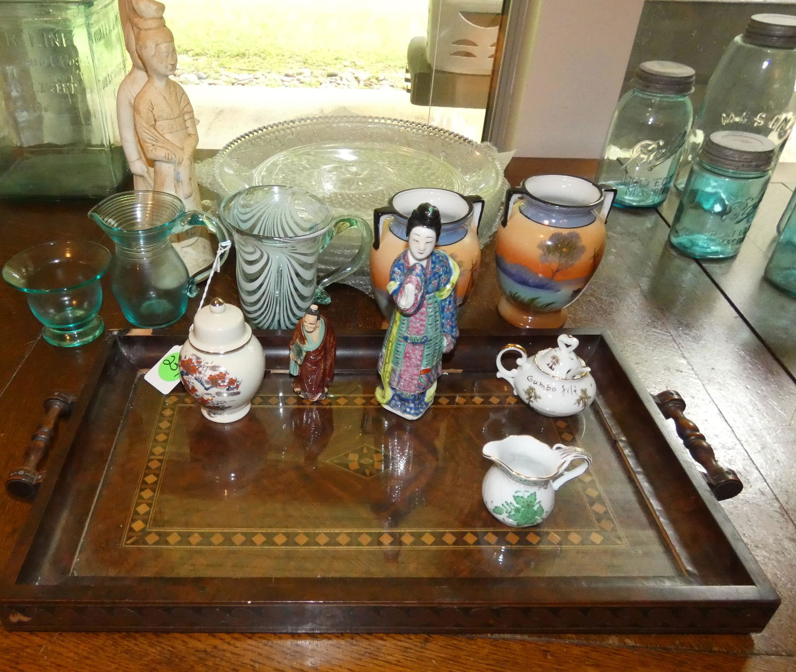 Assortment of glassware & pottery (1 of 3)