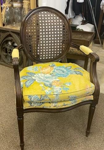 Vintage cane back arm chair (1 of 3)