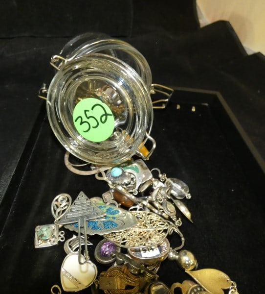 Vintage & Retro sterling pendants, charms & 6 bracelets: Vintage & Retro sterling pendants, charms & 6 bracelets, mid to late 20th century