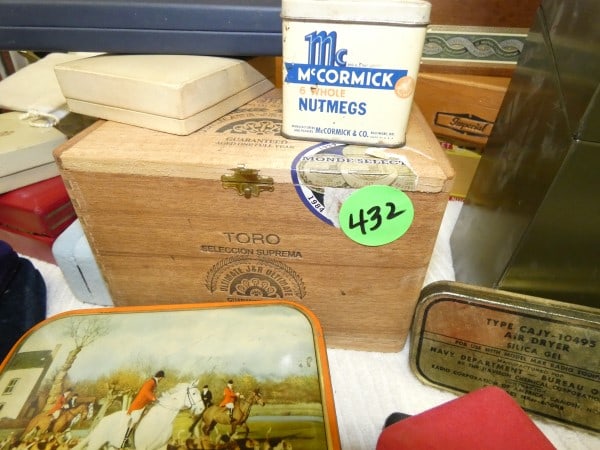 Large assortment of boxes & containers of all shapes & sizes: Large assortment of boxes & containers of all shapes & sizes: cigar boxes, tins, jewelry boxes, 20th century