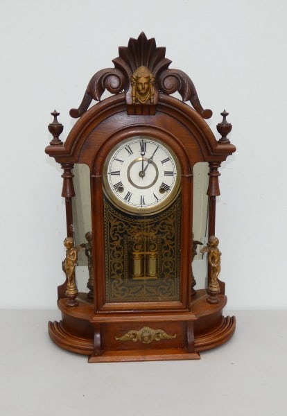 Beautiful mantle clock by Ansonia."Triumph Strike Clock" (1 of 9)