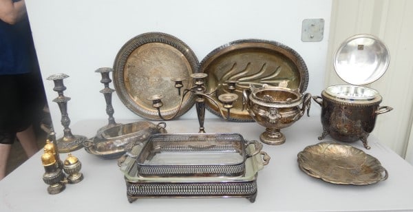 Large assortment of silver plate (1 of 8)